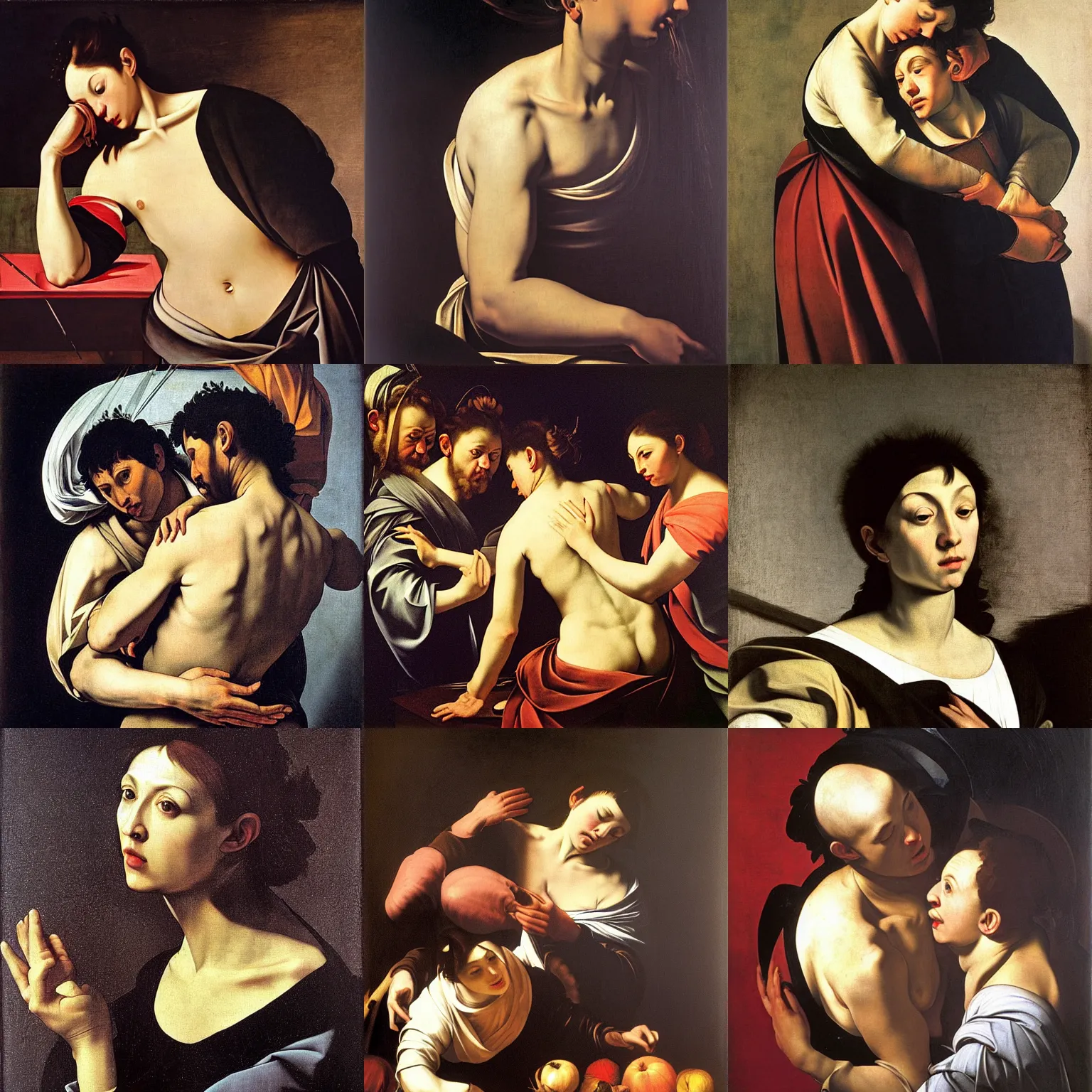 Prompt: an artwork by caravaggio