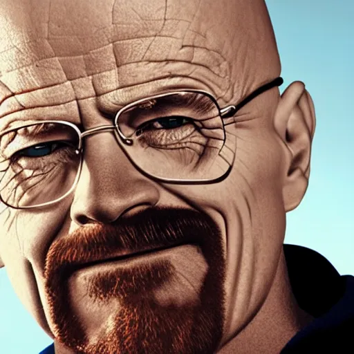 Image similar to Breaking Bad Walter White smiling while holding a baseball bat