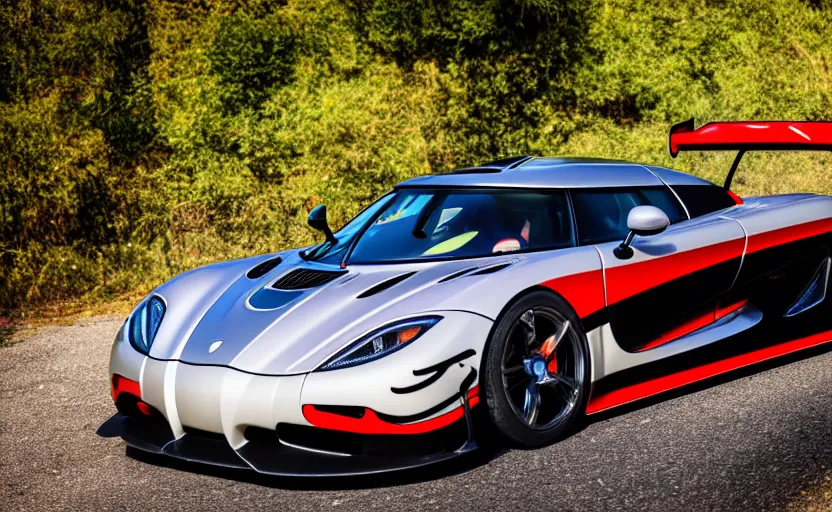 Prompt: Koenigsegg Agera R rally conversion car, photography, 8k