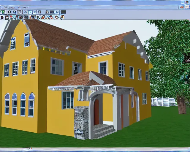 Image similar to 3 d home arcitecture design software, old software, windows 3. 1 software