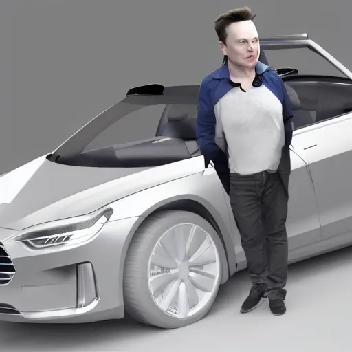 Image similar to Elon Musk 3D render