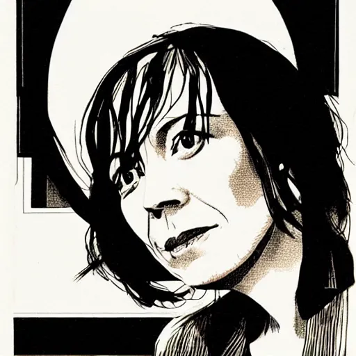 Image similar to beth gibbons, portrait, by guido crepax