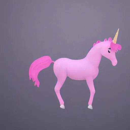 Prompt: an invisible pink unicorn, photorealistic