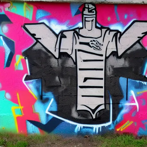 Prompt: graffiti on jumper