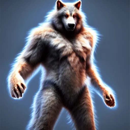 Image similar to cute handsome cuddly werewolf from van helsing unreal engine hyperreallistic render 8k character concept art masterpiece