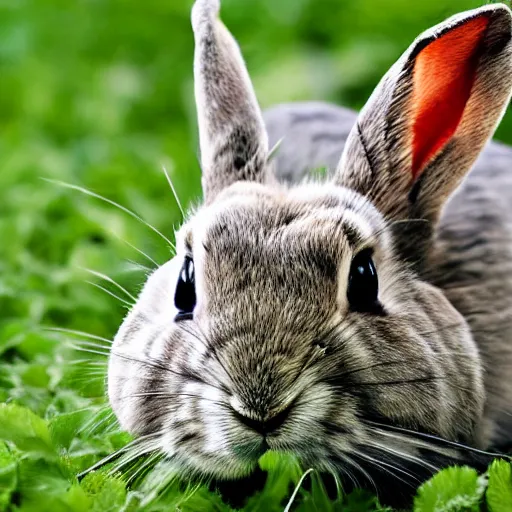 Image similar to a camouflaged rabbit