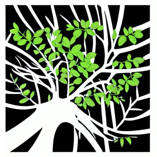 Image similar to simple vector art moringa oleifera trending on artstation