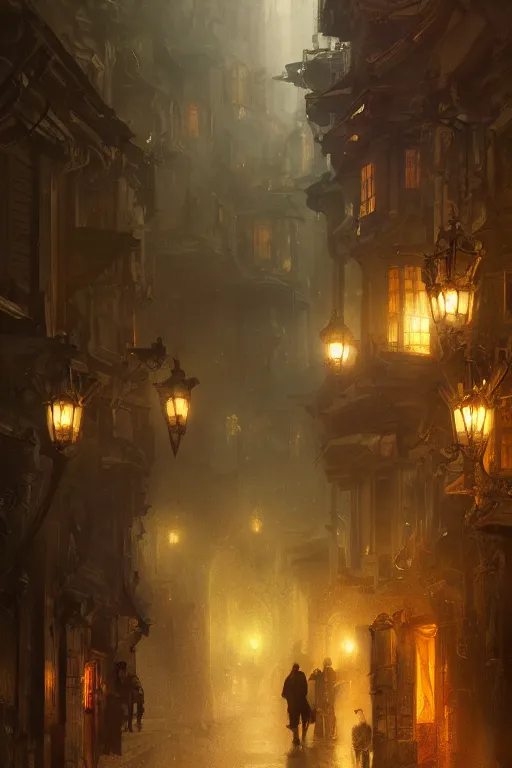 Prompt: inside the antique city of Avalon at dusk, intricate, elegant, volumetric lighting, digital painting, highly detailed, artstation, sharp focus, illustration, concept art, ruan jia, steve mccurry