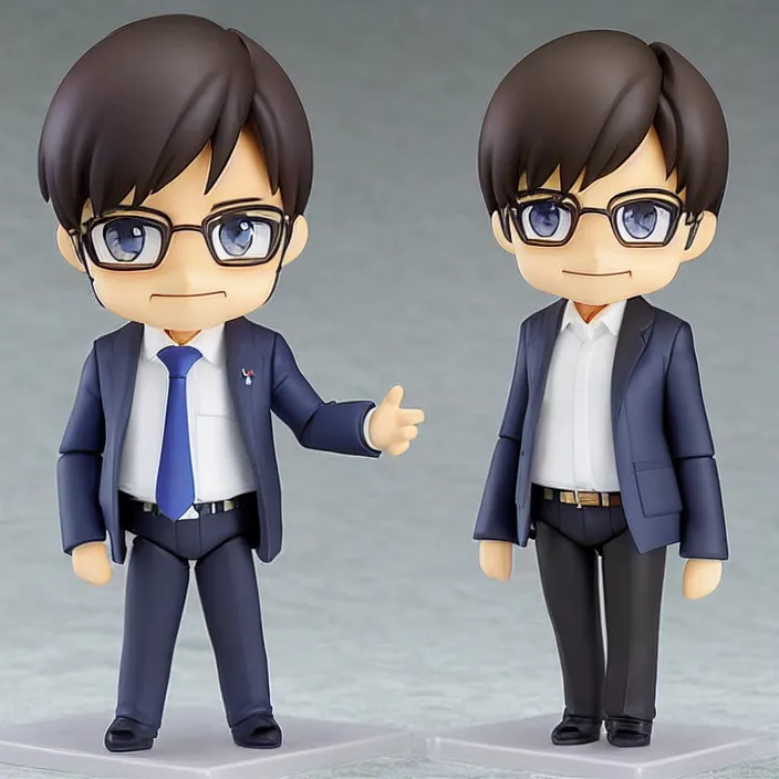 Prompt: mariano rajoy, an anime nendoroid of mariano rajoy, figurine, detailed product photo