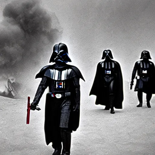 Image similar to darth vader world war 2 photo