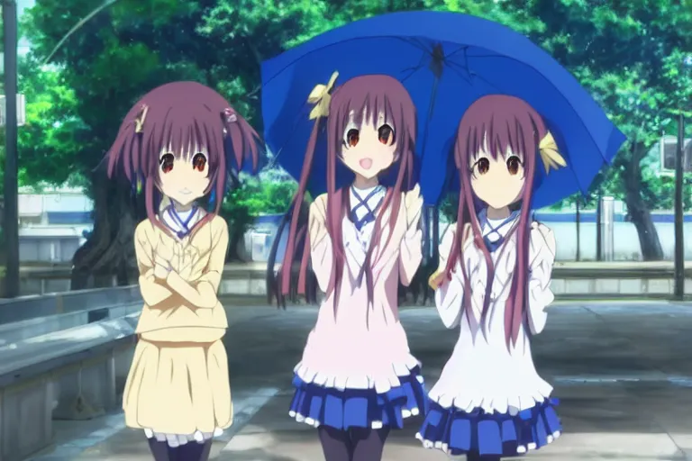 Image similar to Two anime kawaii girls, Kyoto Animation