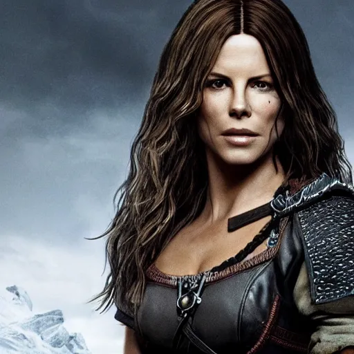 Image similar to kate beckinsale in witcher wild hunt