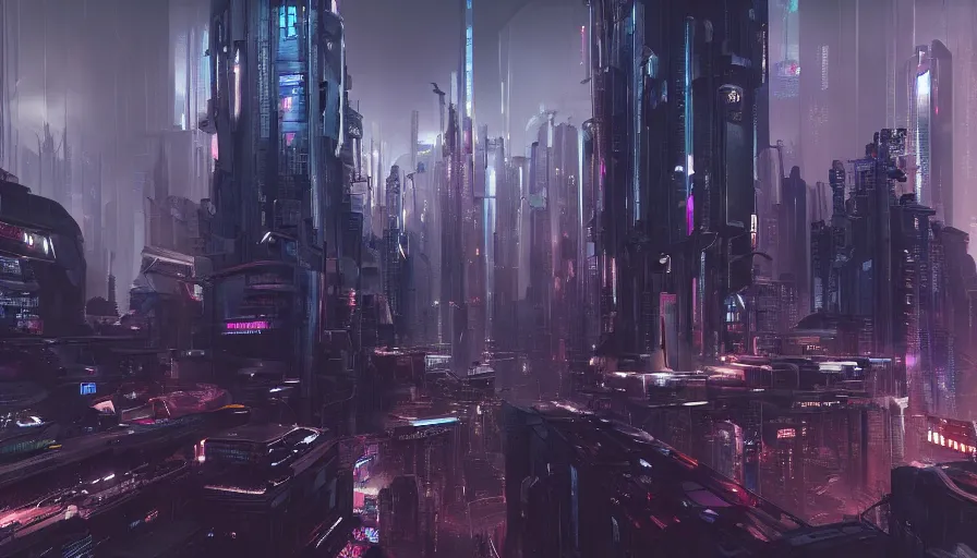 Image similar to 3 d rendering of futuristic cyberpunk city, cgsociety, 4 k, ultra detailed