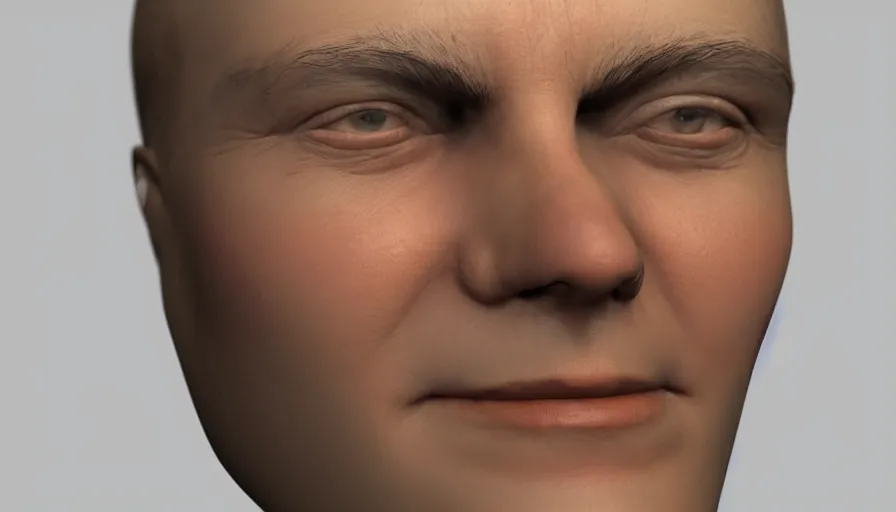 Prompt: human close - up, sss, pbr material, refraction, skin