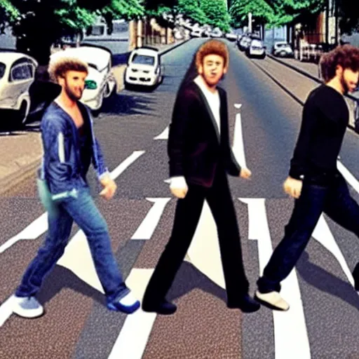 Image similar to n'sync crossing abbey road