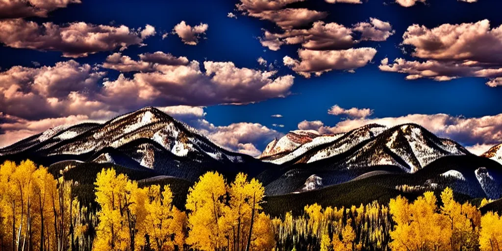 Image similar to 4 k award winning stunning photography of colorado mountains