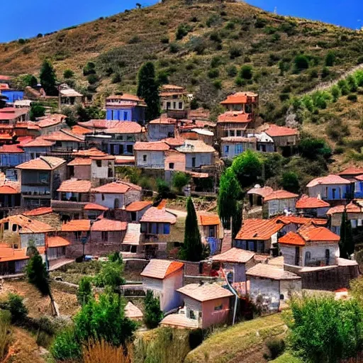 Image similar to a turkish small village