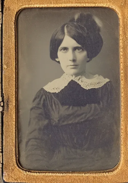 Image similar to daguerreotype of a woman