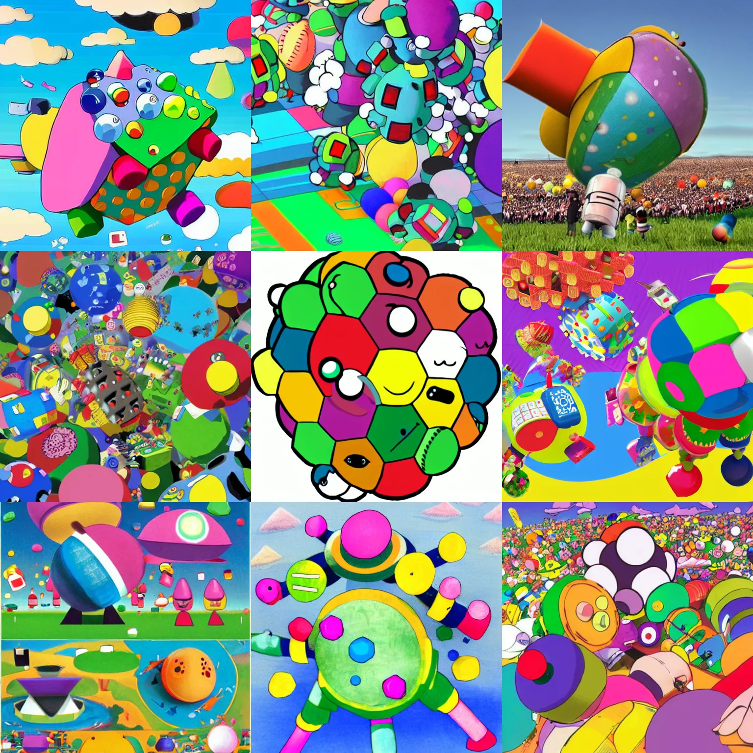 Prompt: katamari damacy