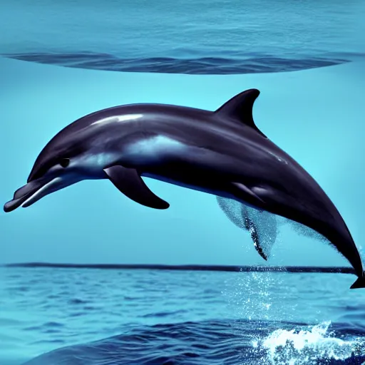 Prompt: an x-ray of a dolphin