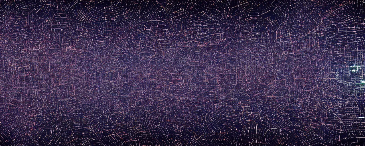 Prompt: clusters and constellations of data in the outline of the New York City skyline and the texture and pattern of an audio waveform, in the style of surreal digital art. data visualization. 4k. unreal engine. data exhaust.