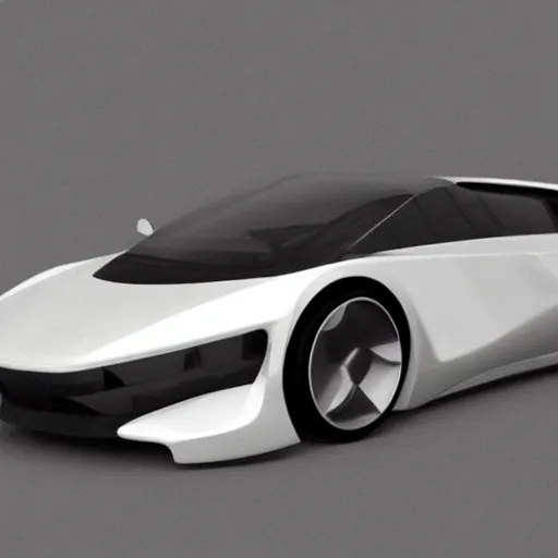 Image similar to render of futuristic supercar