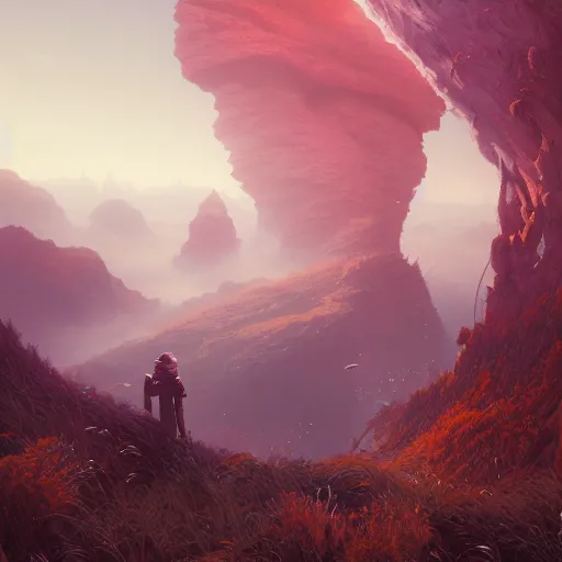 Prompt: highly detailed surreal vfx portrait of scifi landscape, stephen bliss, unreal engine, greg rutkowski, loish, rhads, beeple, makoto shinkai and lois van baarle, ilya kuvshinov, rossdraws, tom bagshaw, global illumination, detailed and intricate environment