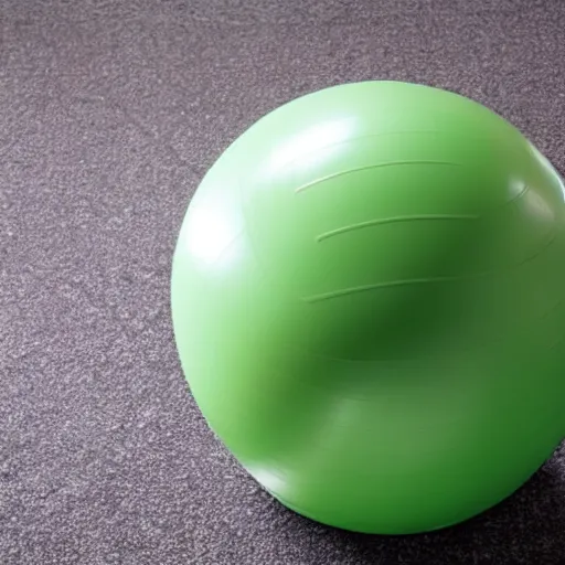 Prompt: a Exercise Ball inside a Room