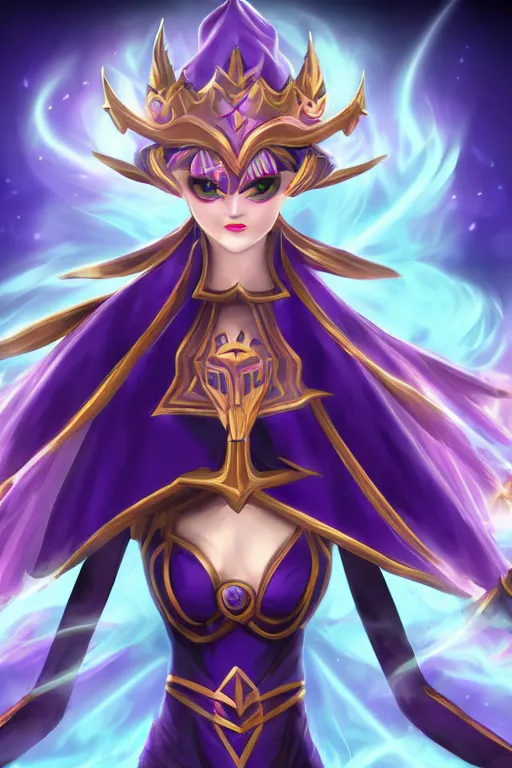 Image similar to beautiful dark magician girl, full body, mystical, ultra detailed, 4k