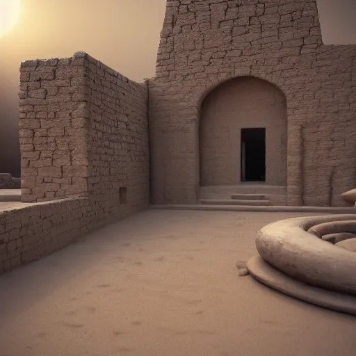 Prompt: timbuktu, octane render, unreal engine