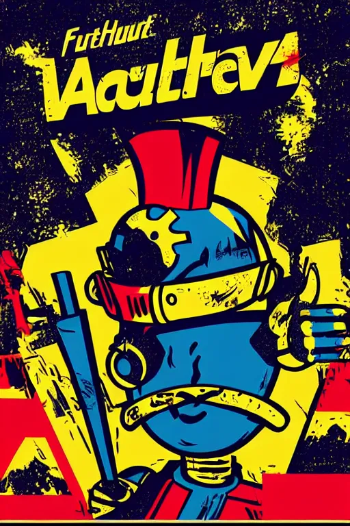 Image similar to fallout 7 6 retro futurist illustration art by butcher billy, sticker, colorful, illustration, highly detailed, simple, smooth and clean vector curves, no jagged lines, vector art, smooth andy warhol style