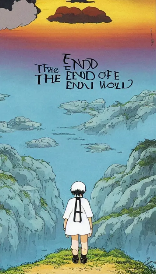 Image similar to the end of the world, by studio ghibli