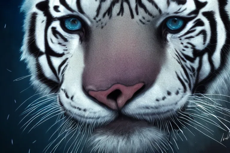 white tiger with blue eyes wallpapers