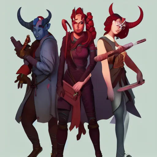 Image similar to Critical Role, tiefling, 4k, digital art, trending on artstation, trending on cgsociety