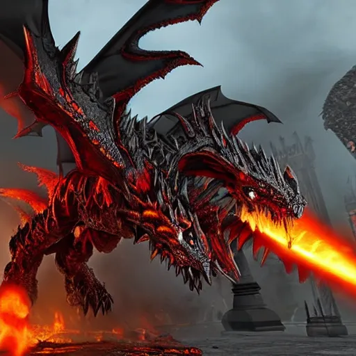 Image similar to 8 k deathwing dragon