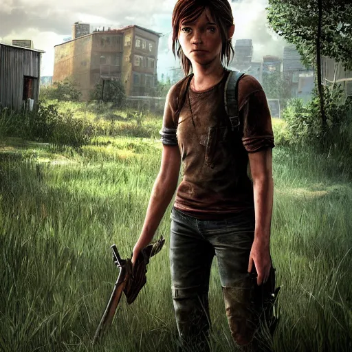 Image similar to ellen paige as ellie in the last of us