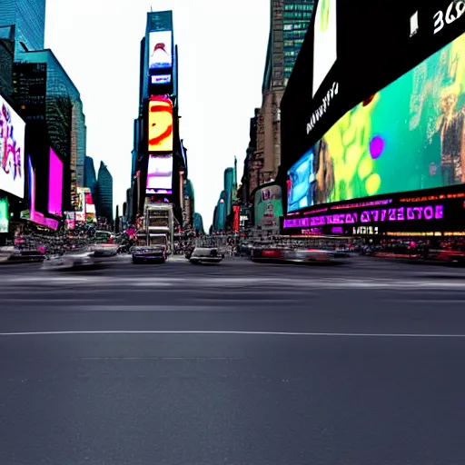 Image similar to uhd lovecraftian snot blobs the size of city buses rolling through time square