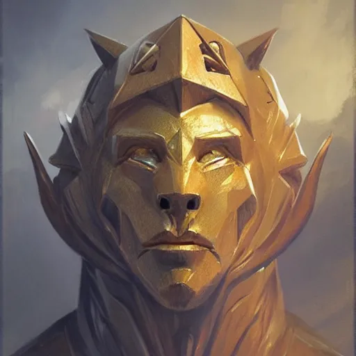 Image similar to primitive golden tardograde idol, d & d, fantasy, portrait, digital painting, trending on artstation, concept art, sharp focus, illustration, art by artgerm and greg rutkowski and magali villeneuve