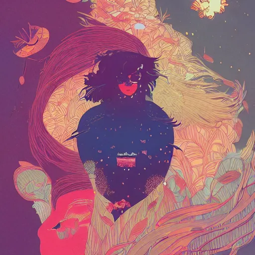 Image similar to ann perkins artstation winner by victo ngai, kilian eng and by jake parker, by conrad roset