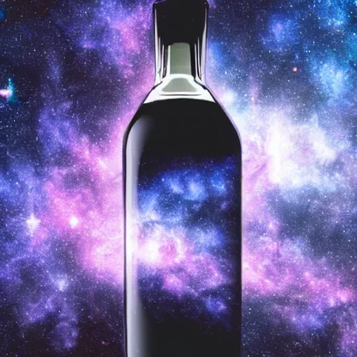 Image similar to a galaxy inside a bottle