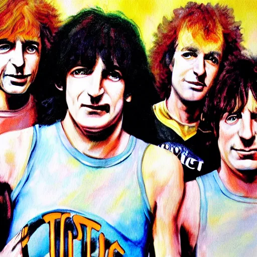 Image similar to ac dc band painting