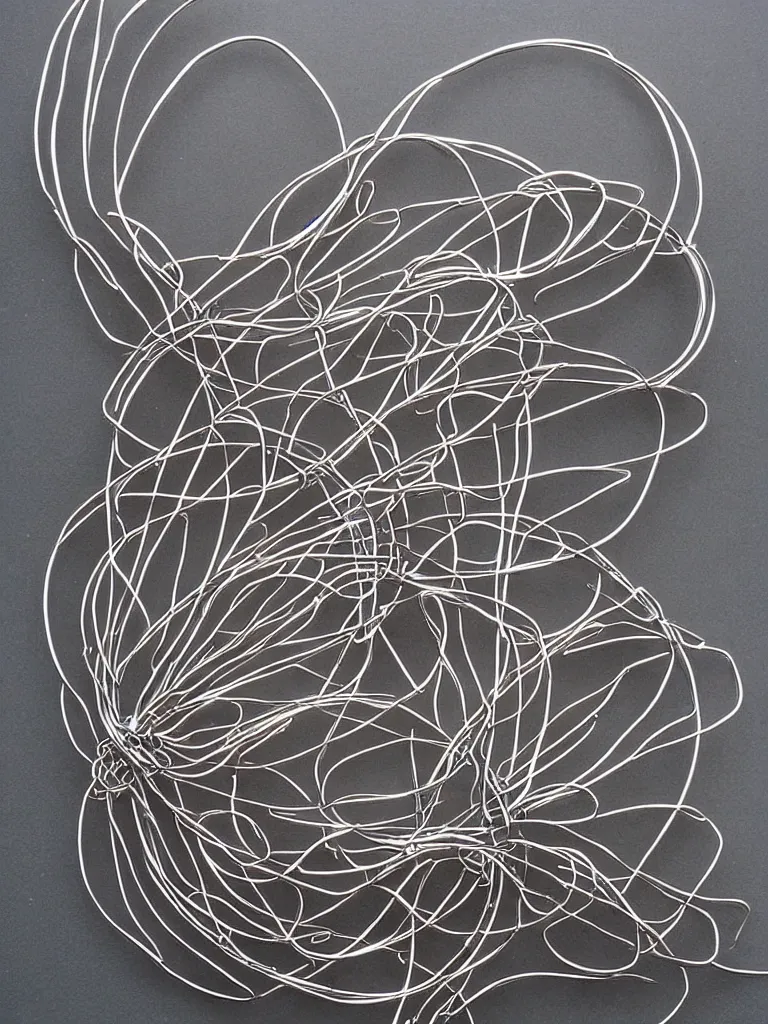 Prompt: famous examples of wire art