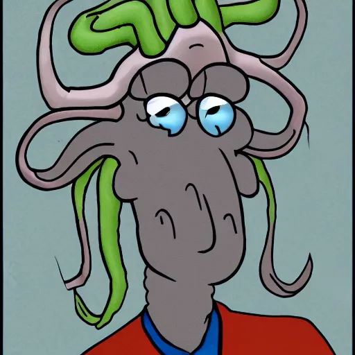 Prompt: a portrait of Squidward,extremely detailed multiple unique different art styles.