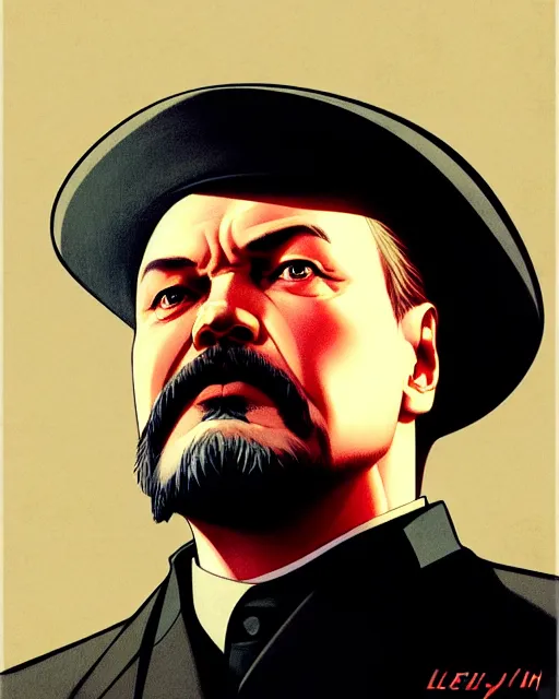 Prompt: lenin!!!, fine - face, audrey plaza, realistic shaded perfect face, fine details. anime. realistic shaded lighting poster by ilya kuvshinov, magali villeneuve, artgerm, jeremy lipkin and michael garmash and rob rey