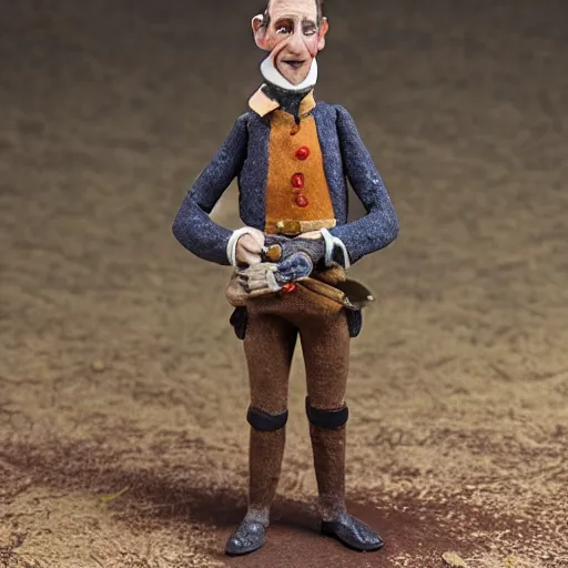 Image similar to Claymation figure of a colonial british hunter