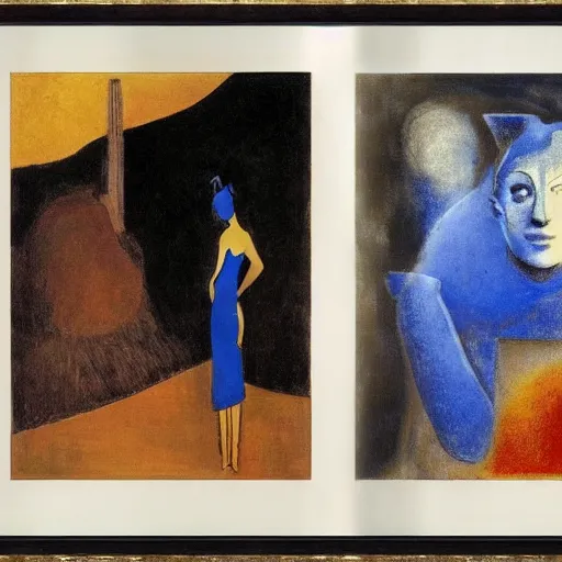 Prompt: otherworldly french winter hell line pinscher bush portico toast , by Amedeo Modigiliani and Odilon Redon and Yves Klein , cubist , An ink drawing , black velvet painting