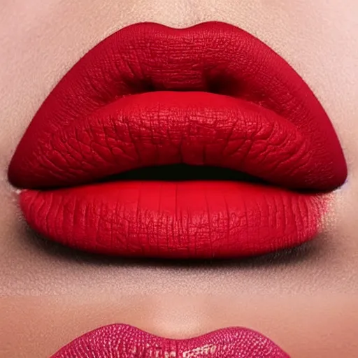 Image similar to lipstick that is too long