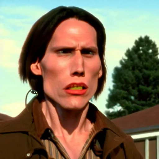 Image similar to Live Action Still of Jerma in Benny and Joon, real life, hyperrealistic, ultra realistic, realistic, highly detailed, epic, HD quality, 8k resolution, body and headshot, film still