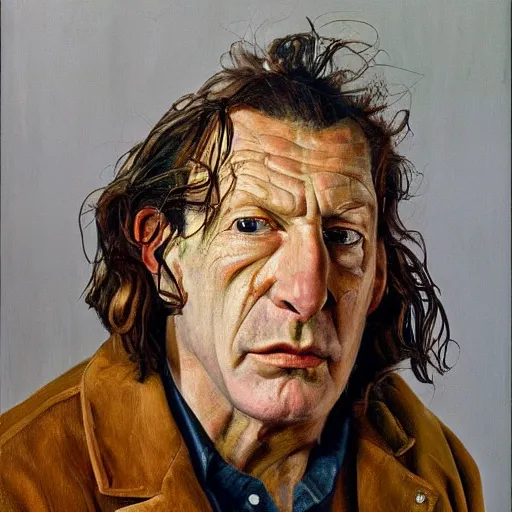 Prompt: high quality high detail painting by lucian freud, hd, ozzy osborn, portrait