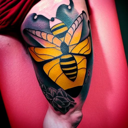 Buzzing  Fun  Bee Tattoo Ideas By Tattoo Designers  Tattoo Stylist